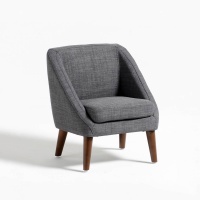 Кресло Smon Enfant 1-мест. серый LA REDOUTE INTERIEURS  фото, kupilegko.ru